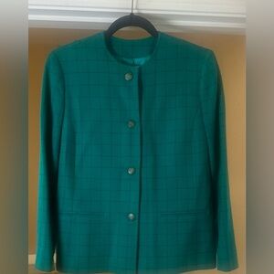 Vintage‎ Women’s PETITE Pendleton 100% Virgin Wool Button Blazer. Size 10P.